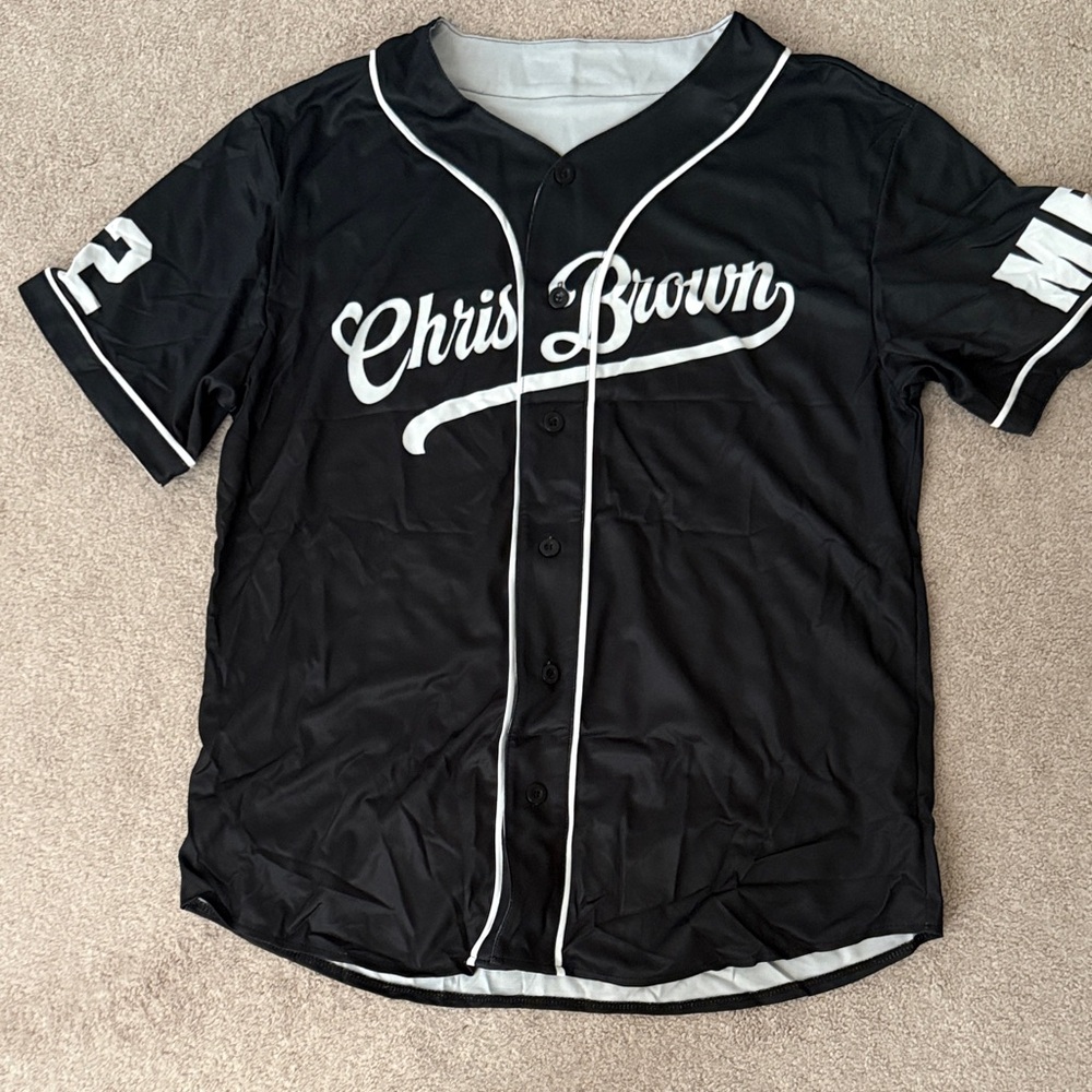 Black Baseball Jersey for Breezy Bowl
